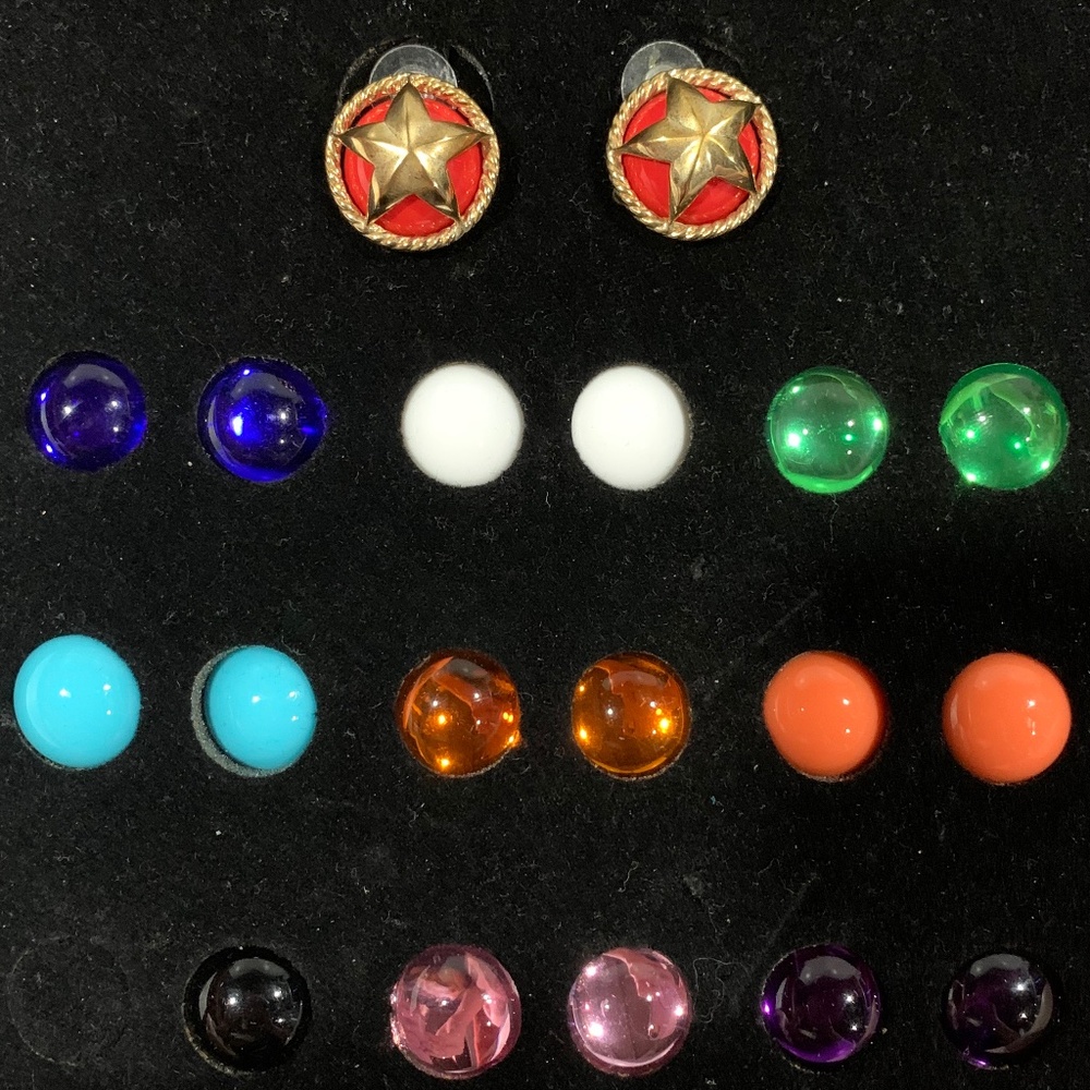 Bob Mackie vintage interchangeable Star earrings